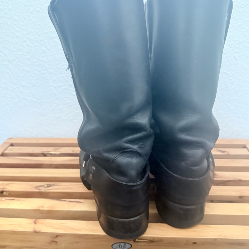Men’s Frye harness motorcycle boots black size 11 - Picture 4 of 7